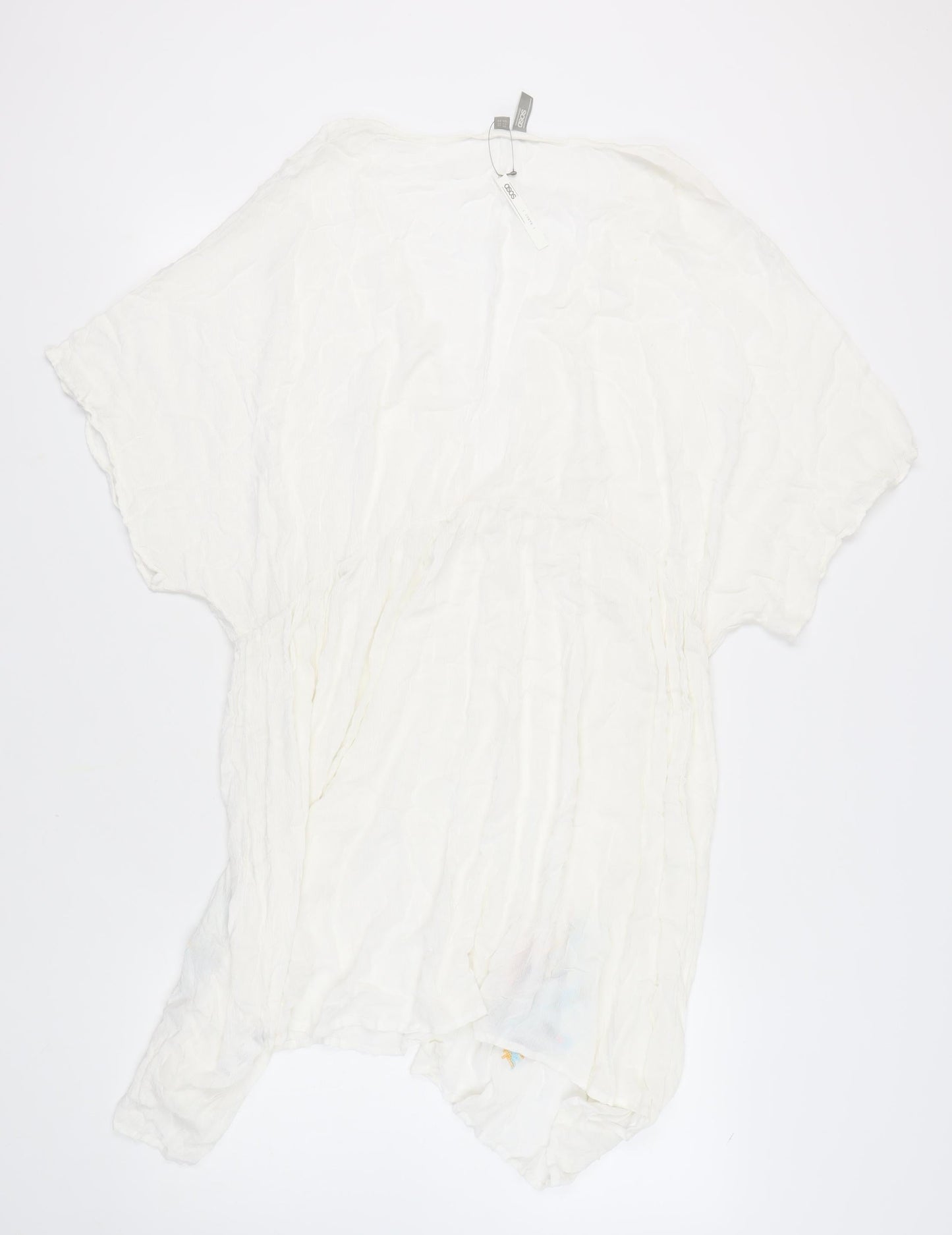 ASOS Women’s White Floral Embroidered Cover Up Size 26