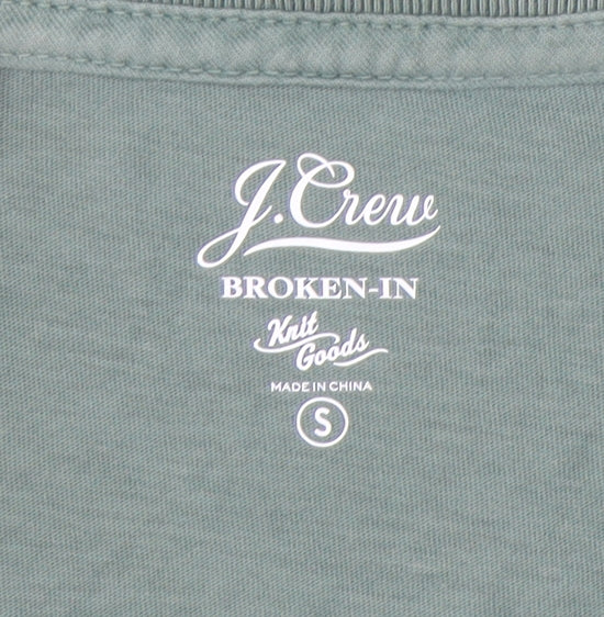 J.Crew Men's Green Cotton Long Sleeve T-Shirt S