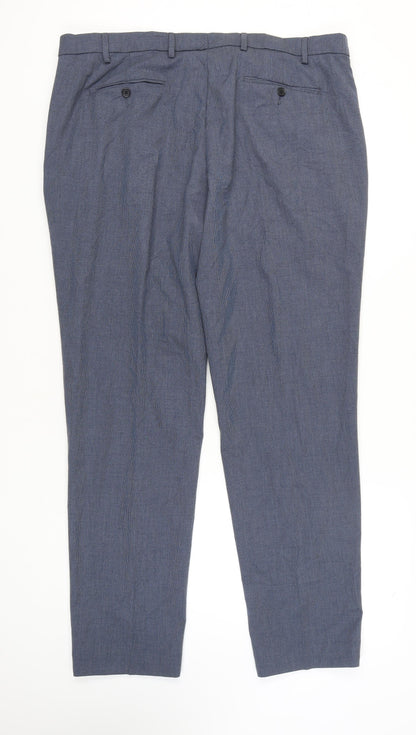 Marks & Spencer Men's Blue Dress Pants, Size 42