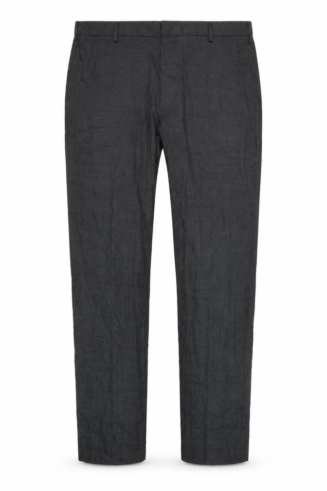 Marks & Spencer Men's Grey Regular Fit Trousers, Size 42