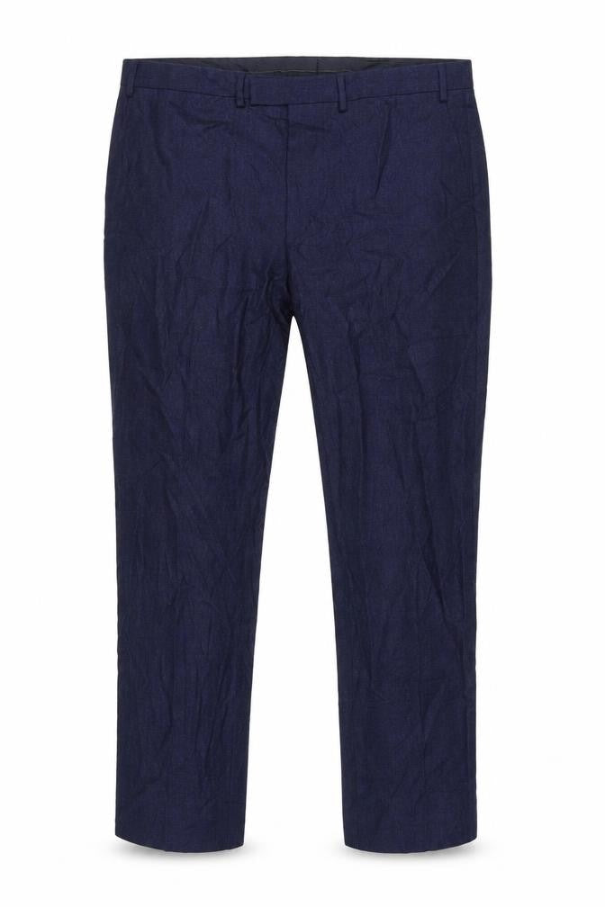 Marks & Spencer Men's Blue Wool Trousers, Size 42 REG