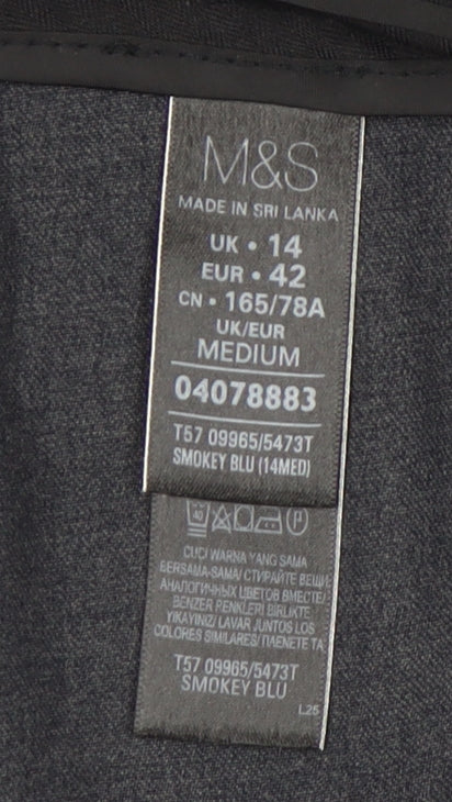 Marks and Spencer Women's Blue Dress Pants - Size 14