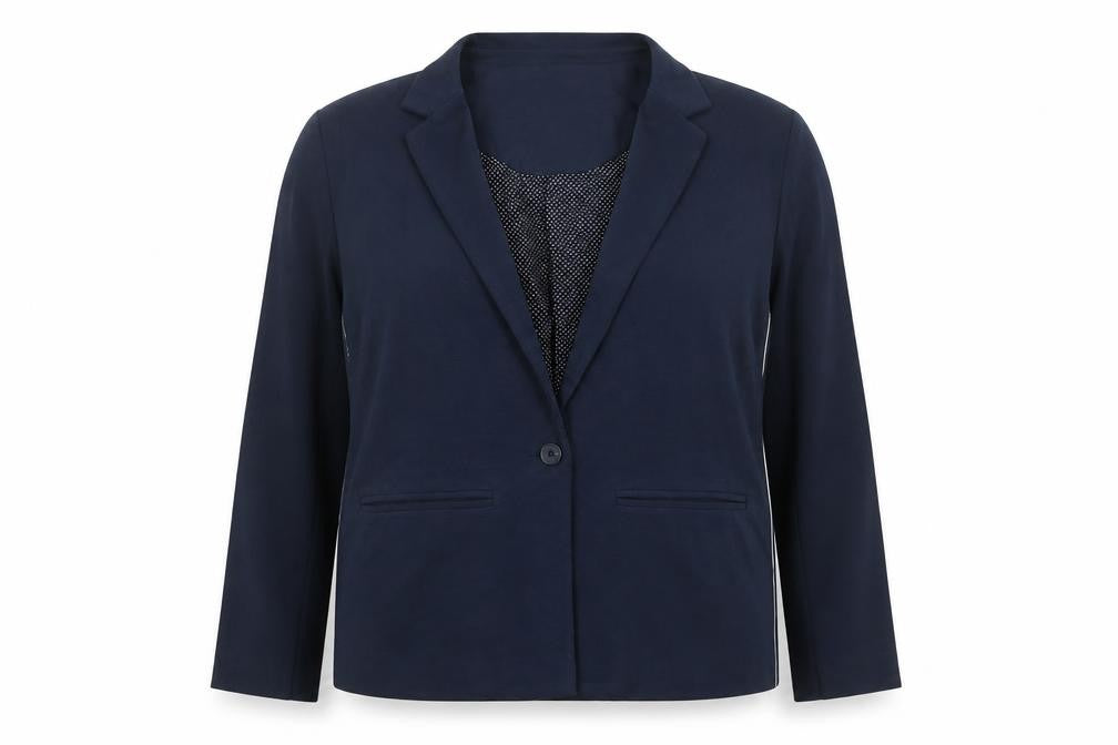 Sandwich Women's Blue Blazer XL Notch Lapel
