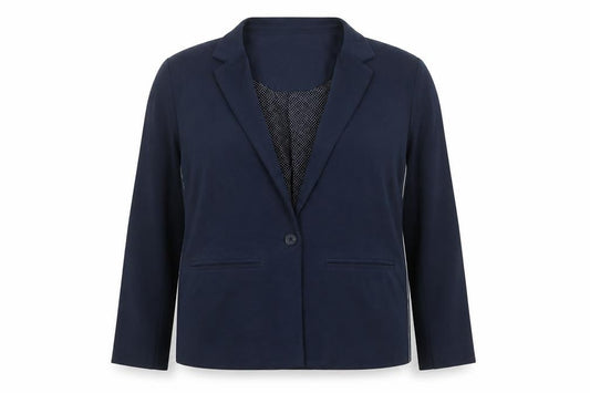 Sandwich Women's Blue Blazer XL Notch Lapel