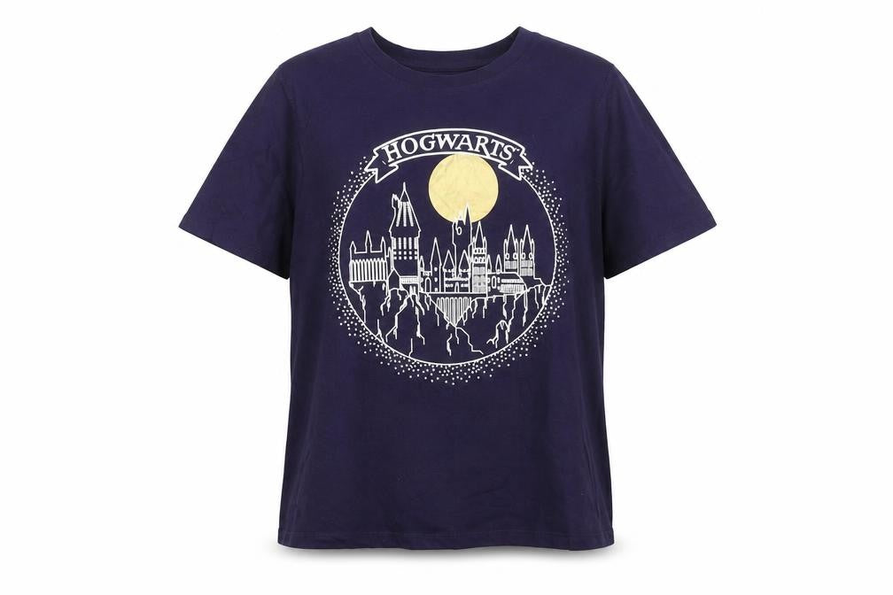 Harry Potter Unisex Purple Hogwarts T-Shirt Small