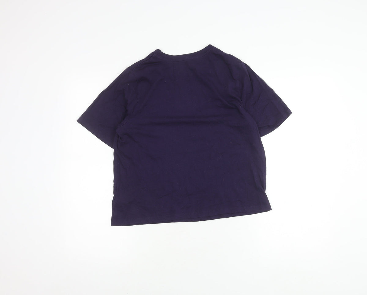 Harry Potter Unisex Purple Hogwarts T-Shirt Small