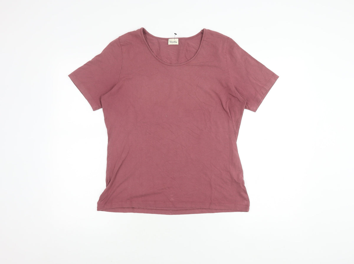 Viyella Women's Purple Medium Basic T-Shirt