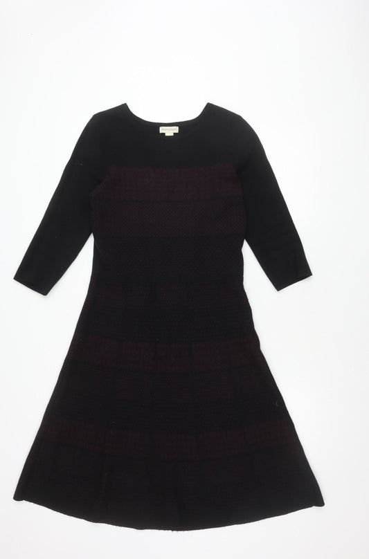 Monsoon Women's Black Check Dress Size 12