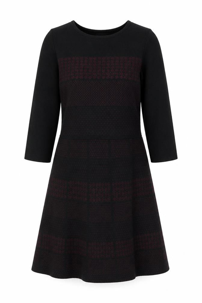 Monsoon Women's Black Check Dress Size 12