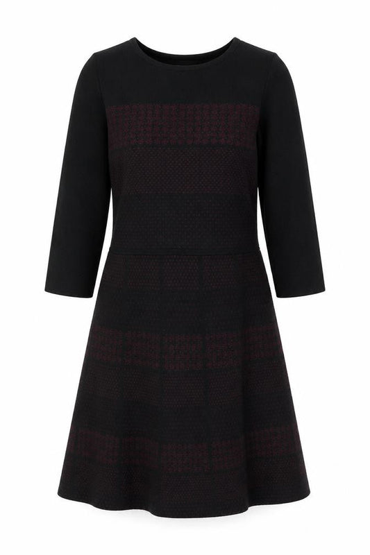 Monsoon Women's Black Check Dress Size 12