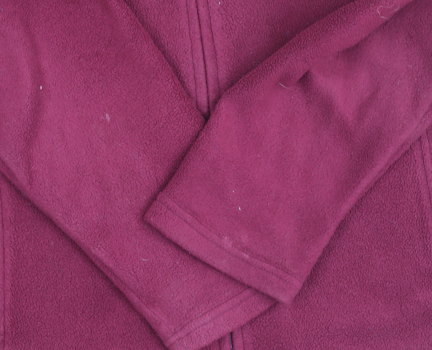 EWM Women's Red Fleece Jacket Size 14 Full Zip