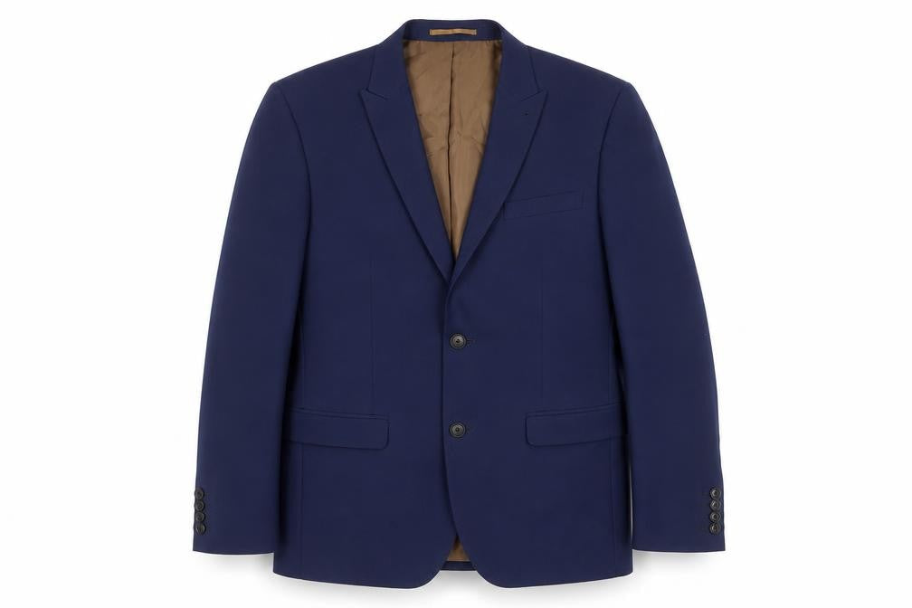 Next Men's Blue Single-Breasted Blazer, Size 38
