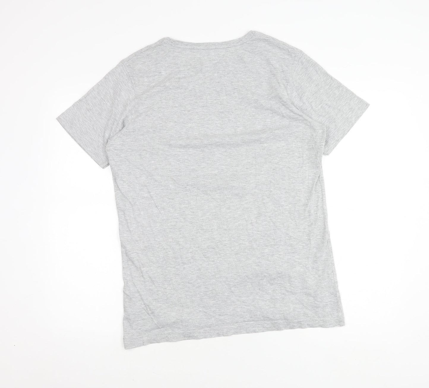 Pepsi Men's Grey Retro Graphic T-Shirt Short Sleeve L