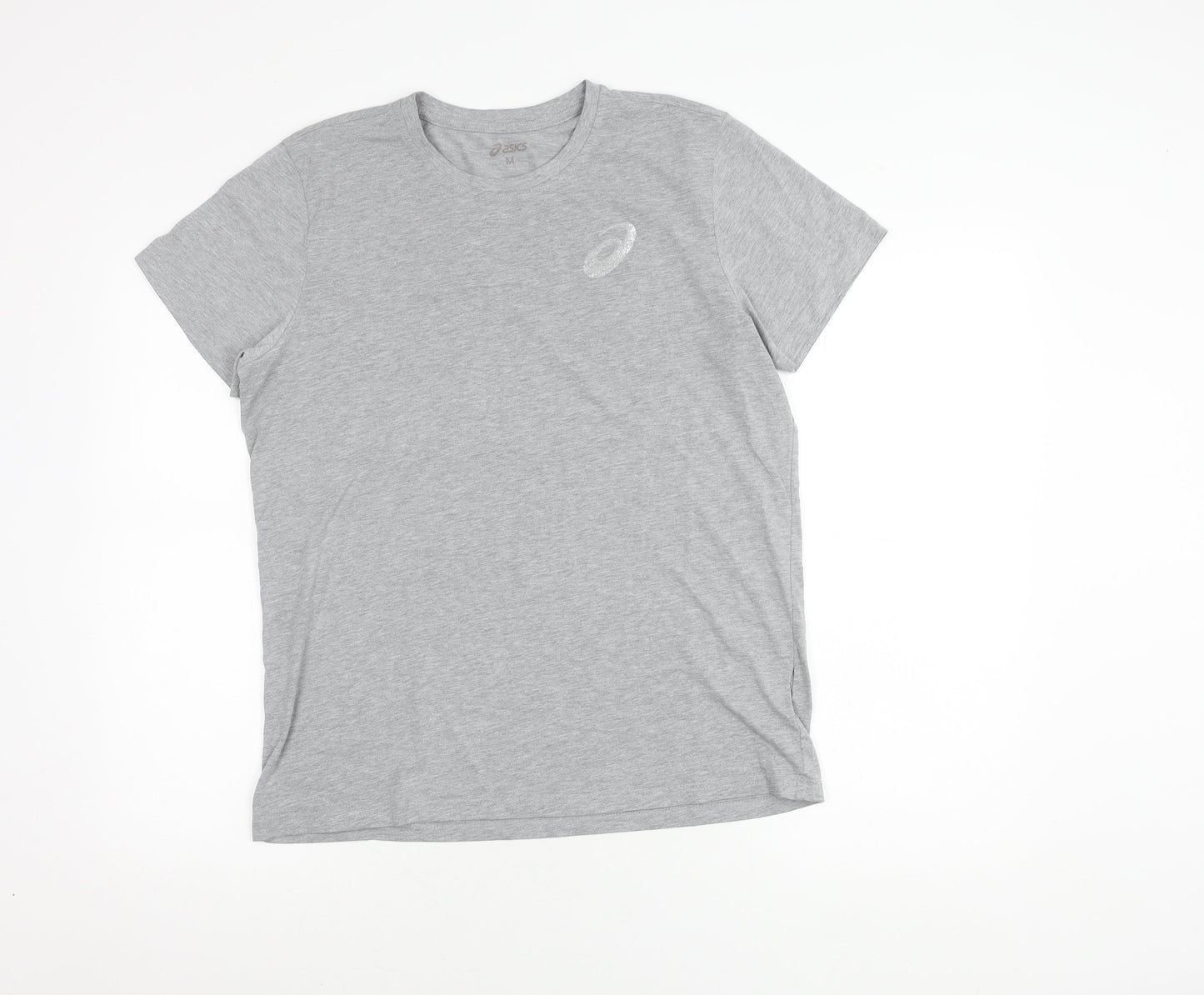 Asics Men's Grey T-Shirt, M, Short Sleeve, Casual Wear