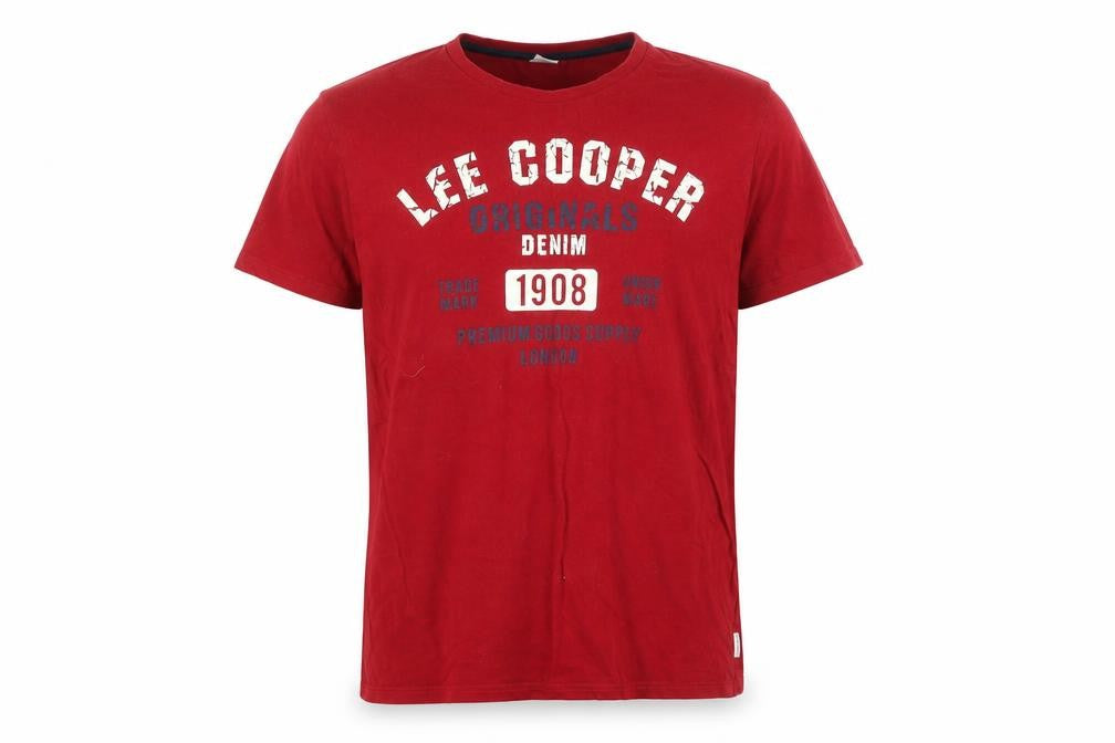 Lee Cooper Men's Red Graphic Print XL T-Shirt