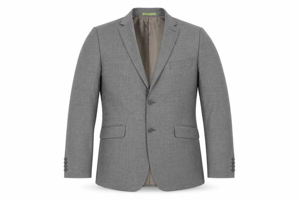 Burton Men's Grey Long Blazer, Size 42L, Formal Jacket