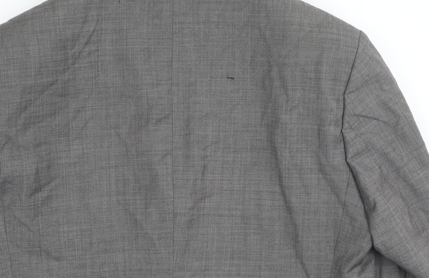 Burton Men's Grey Long Blazer, Size 42L, Formal Jacket