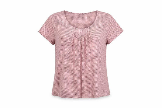 Marks and Spencer Women's Pink Polka Dot Top Size 12