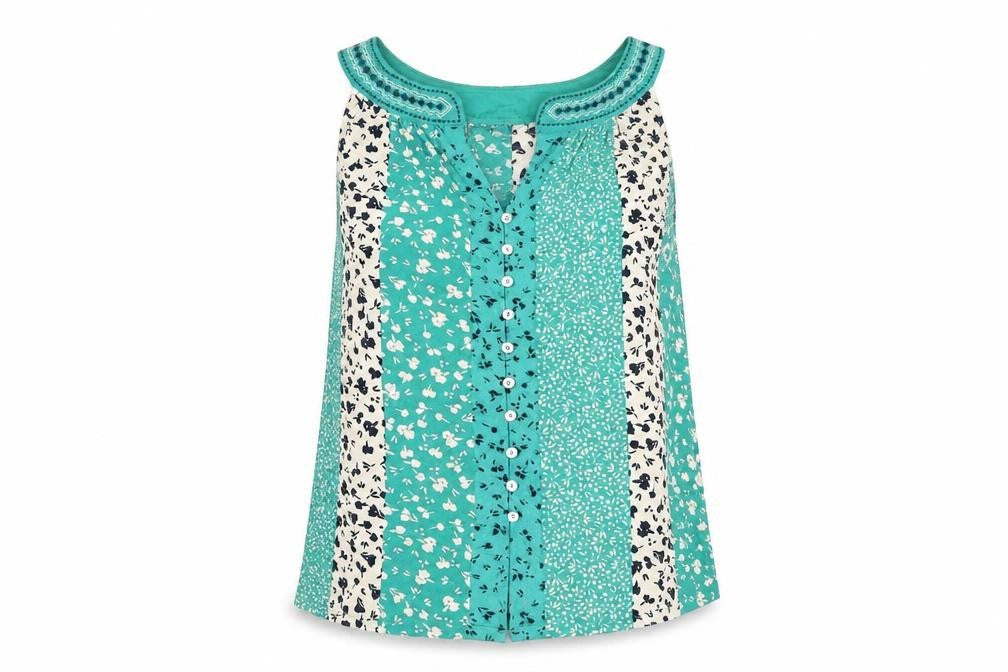 Monsoon Women's Multicoloured Floral Tunic Blouse, S