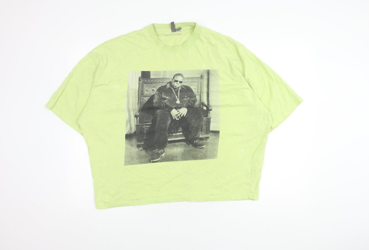 ASOS Men's Green Graphic Print T-Shirt Medium