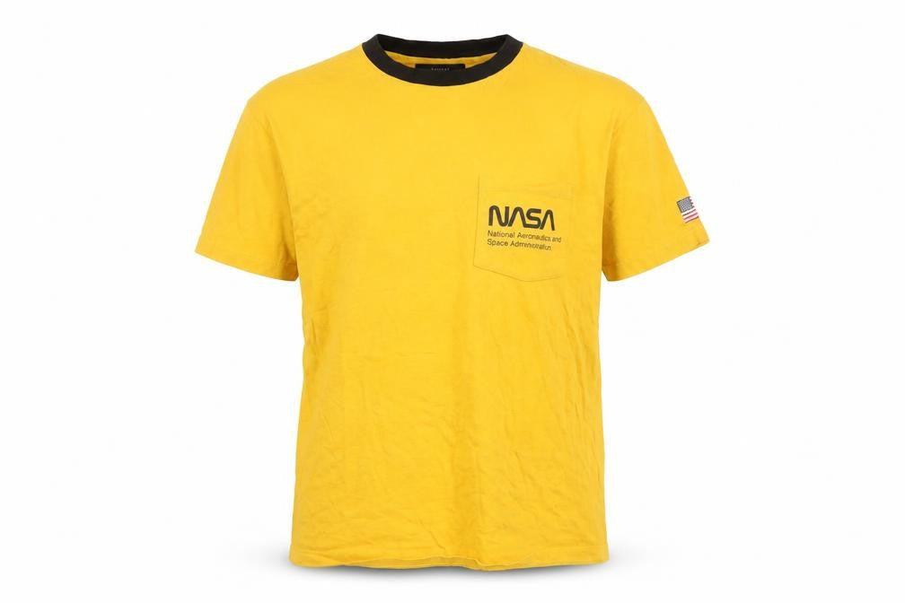 Cotton On Men’s Yellow NASA T-Shirt XS Relaxed Fit