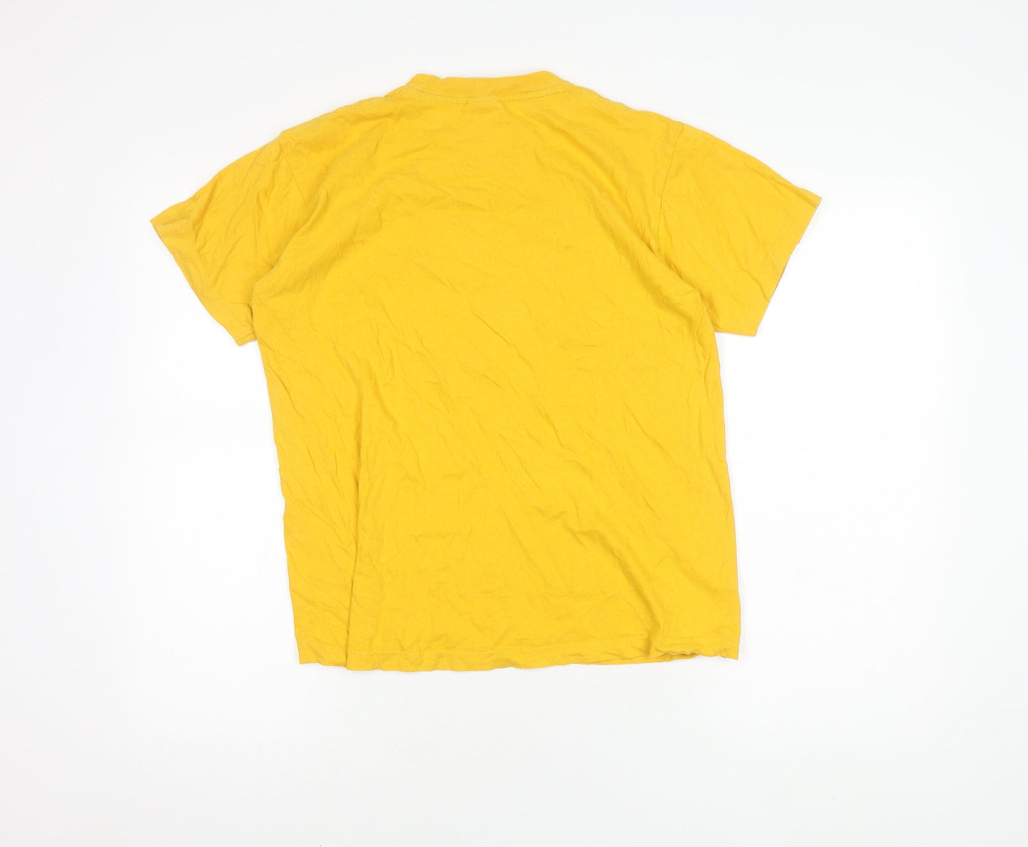 Rafia Tees Yellow Unisex T-Shirt, Medium, Cotton
