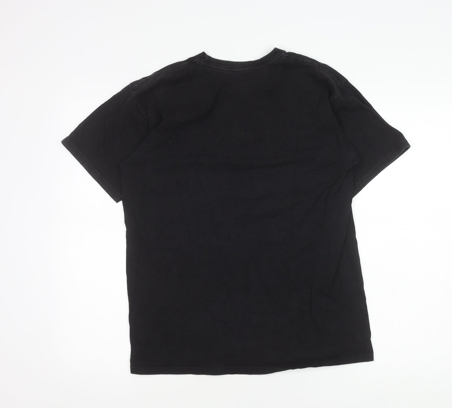 HUF Men's Black Medium Logo Crew Neck T-Shirt