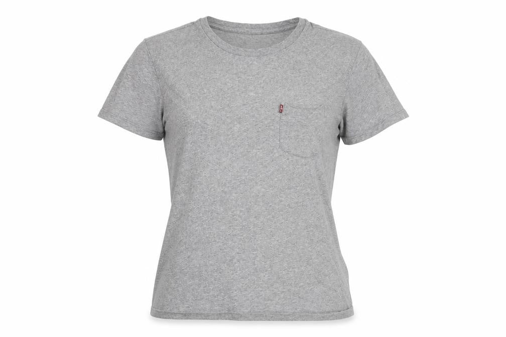 Levi's Unisex Grey Cotton T-Shirt M Casual Regular Fit