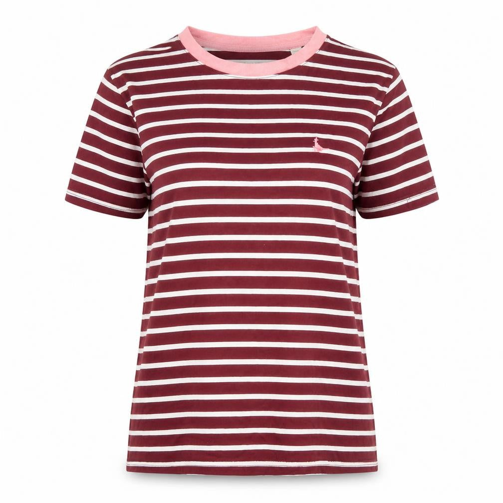 Jack Wills Women's Striped T-Shirt UK 8 Multicoloured