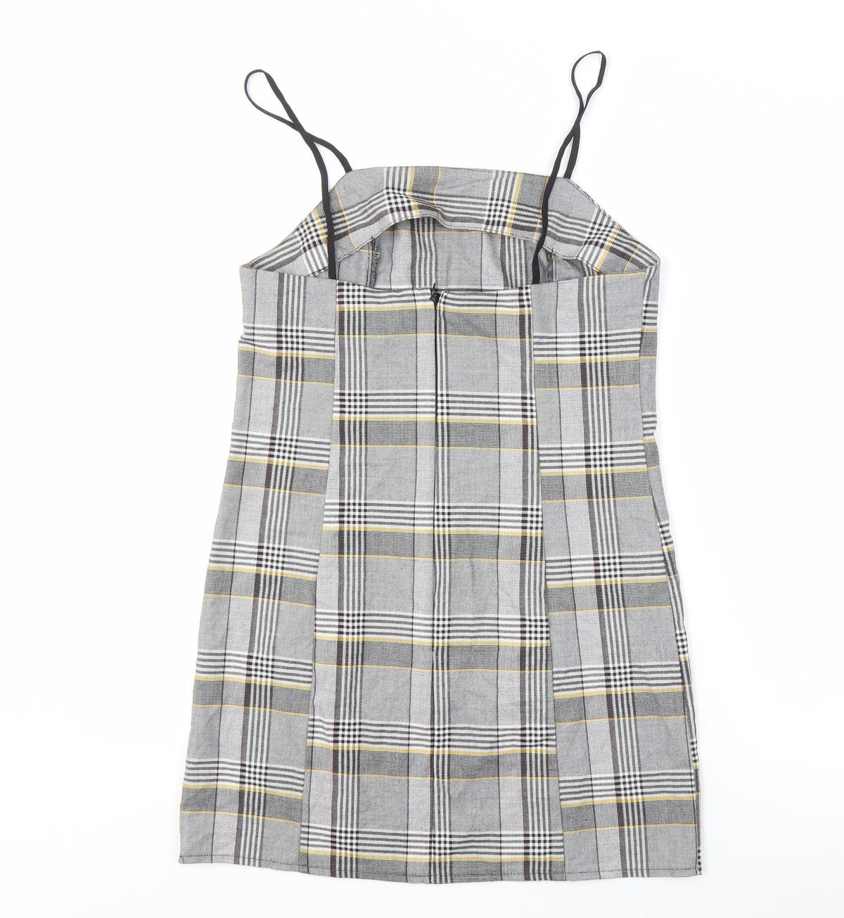 Urban Outfitters Women's Grey Check Slip Dress S