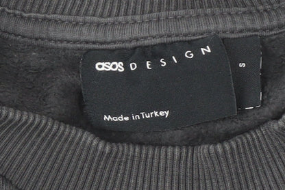 Brand and care label for ASOS DESIGN Black Men's Sweatshirt S Pullover