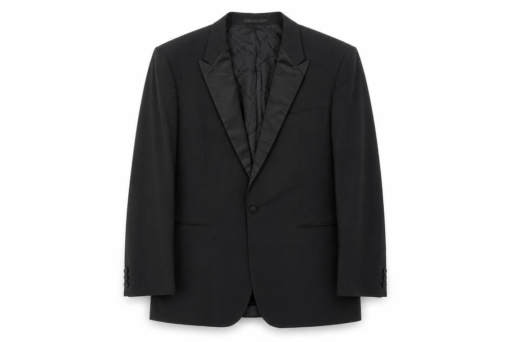 St Michael Men's Black Long Blazer Jacket 42