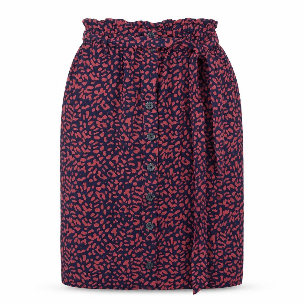 Oasis Women's Multicoloured Animal Print Skirt Size 8