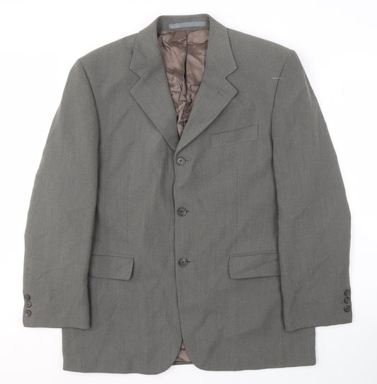 Principles Grey Men's Blazer Size 40S Wool Blend