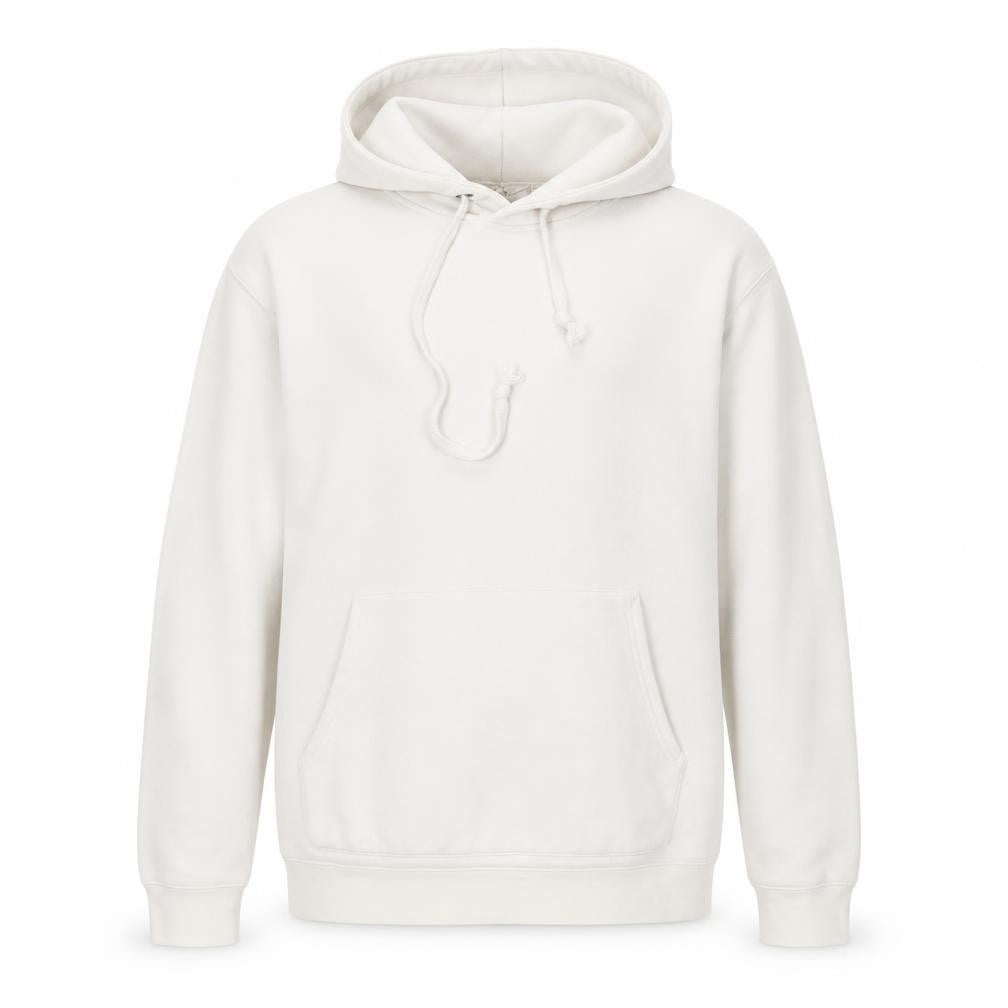 Mango Men's Ivory Pullover Hoodie, 2XL, Regular Fit