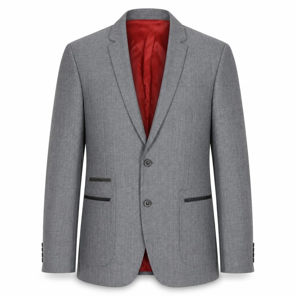 Zara Man Grey Blazer for Men - Size 40, Regular Fit