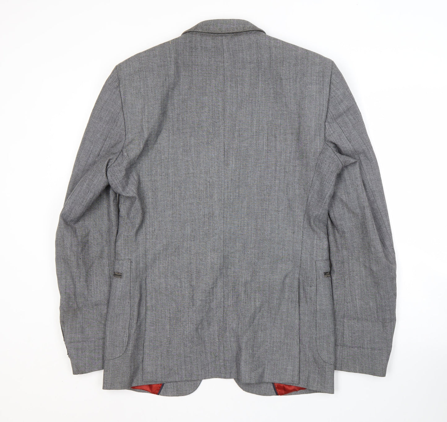 Zara Man Grey Blazer for Men - Size 40, Regular Fit