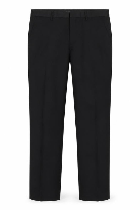 The White Company Men's Black Trousers 36x32 Regular Fit