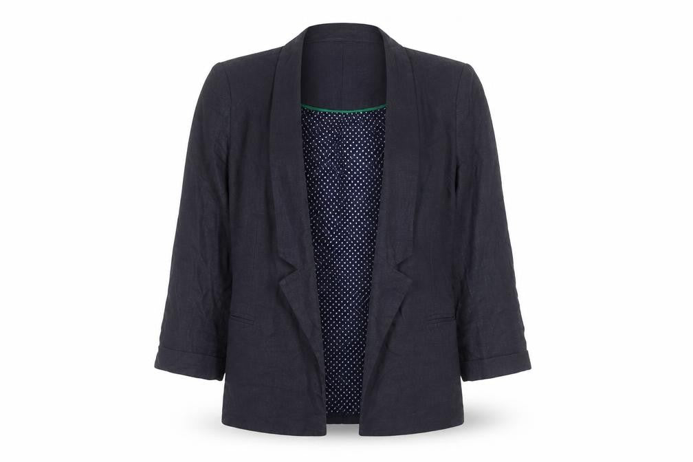 White Stuff Women’s Blue Polka Dot Blazer