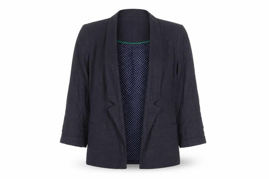 White Stuff Women’s Blue Polka Dot Blazer