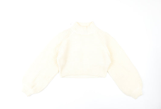 Pink Vanilla Women's Ivory Knit Pullover Jumper S