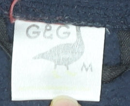 G&G Womens Blue Fleece 1/2 Zip Sweatshirt, M