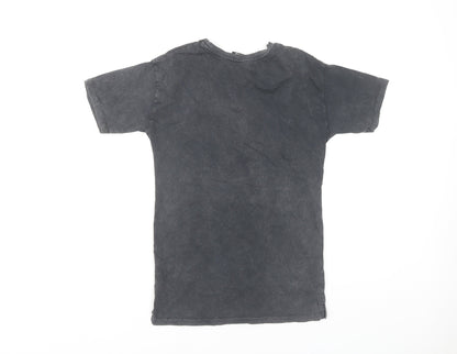 Back view of Disney girls’ black mickey mouse t-shirt 5-6 years