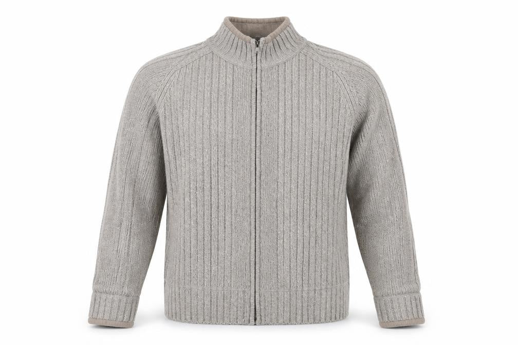 Marks & Spencer Men's Grey Cable-Knit Jumper M