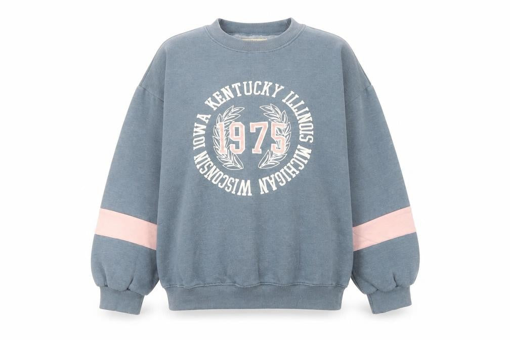 Pull&Bear Women's Blue XS Logo Sweatshirt