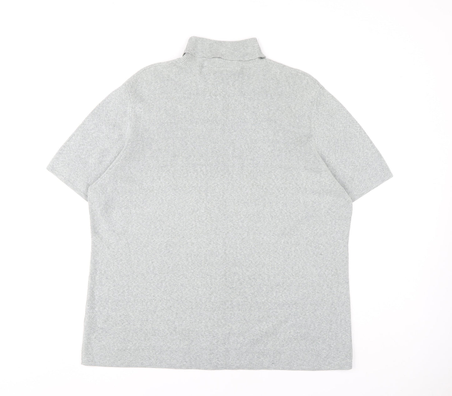 Ann Harvey Women's Grey Mock Neck Jersey Top Size 22 Plus