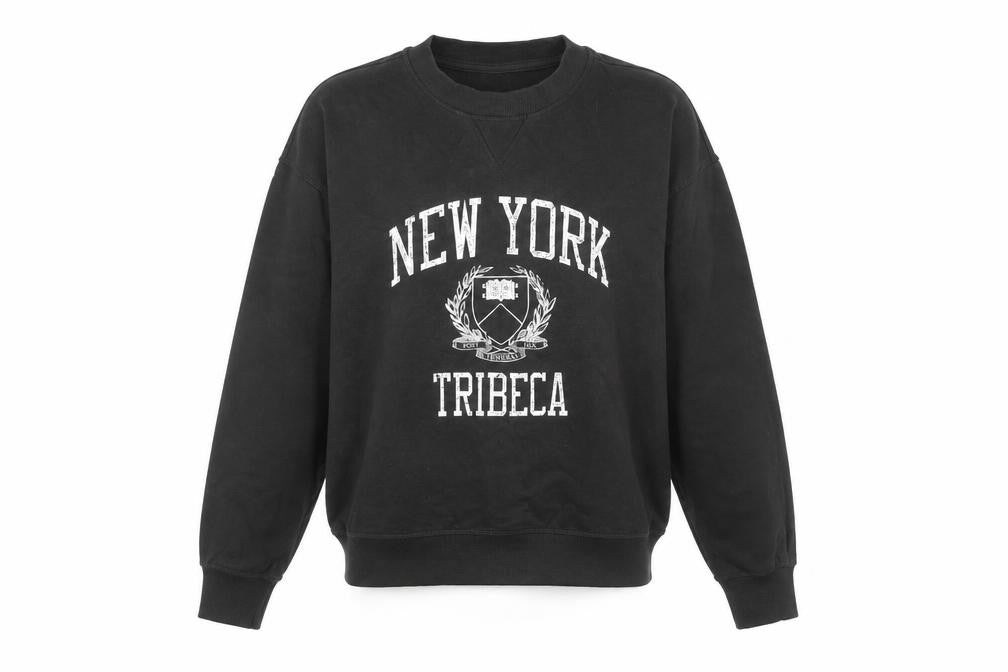H&M Unisex Black XS Pullover Graphic Sweatshirt City Style