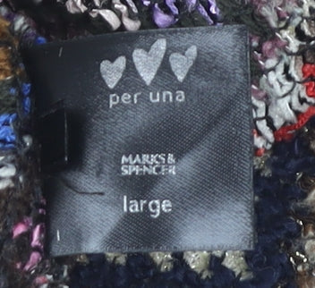 Marks and Spencer Women's Multicoloured Cardigan Large