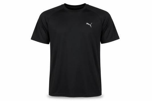 Front view of Puma Men's Black Athletic T-Shirt M - Gym & Training