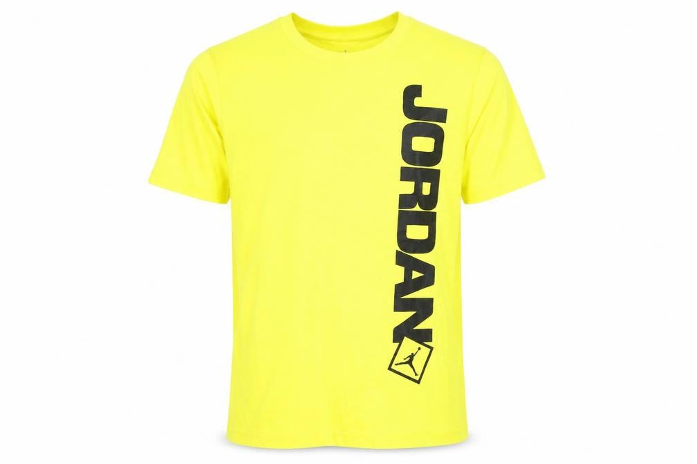 Jordan Boys Yellow XL Basic Crew Neck T-Shirt